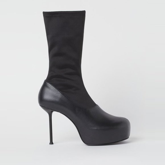 H&M Platform Ankle Sock Boots - Picture 2 of 4
